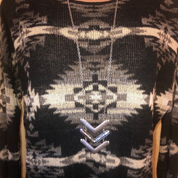 RL DENIM & SUPPLY Aztec Southwestern Print Sweater - Picture 3 of 6